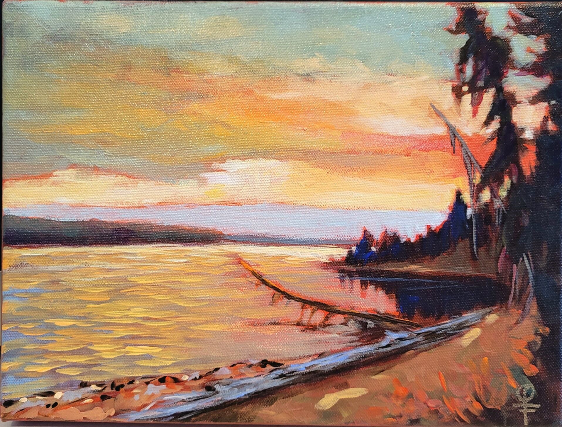 Crimson Sunset, Study