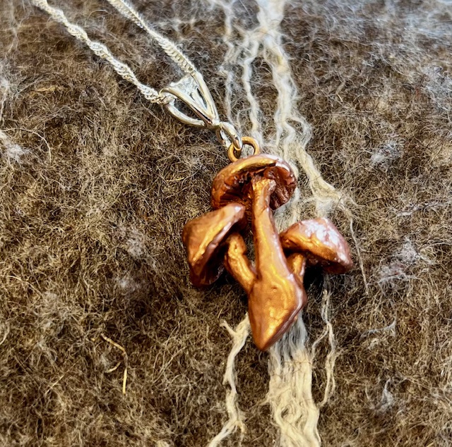 Copper Mushroom Pendant, 25-18