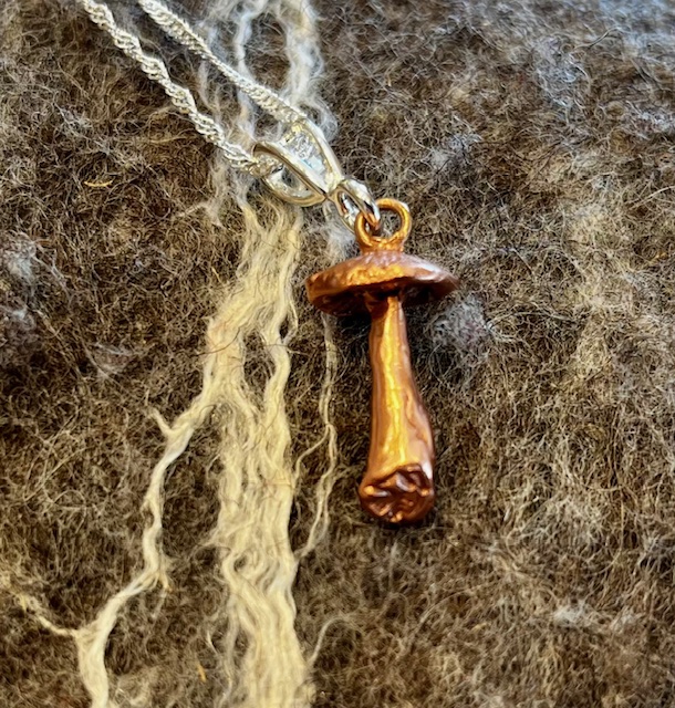 Copper Mushroom Pendant, 25-19