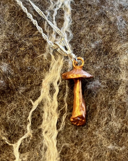 Copper Mushroom Pendant, 25-20