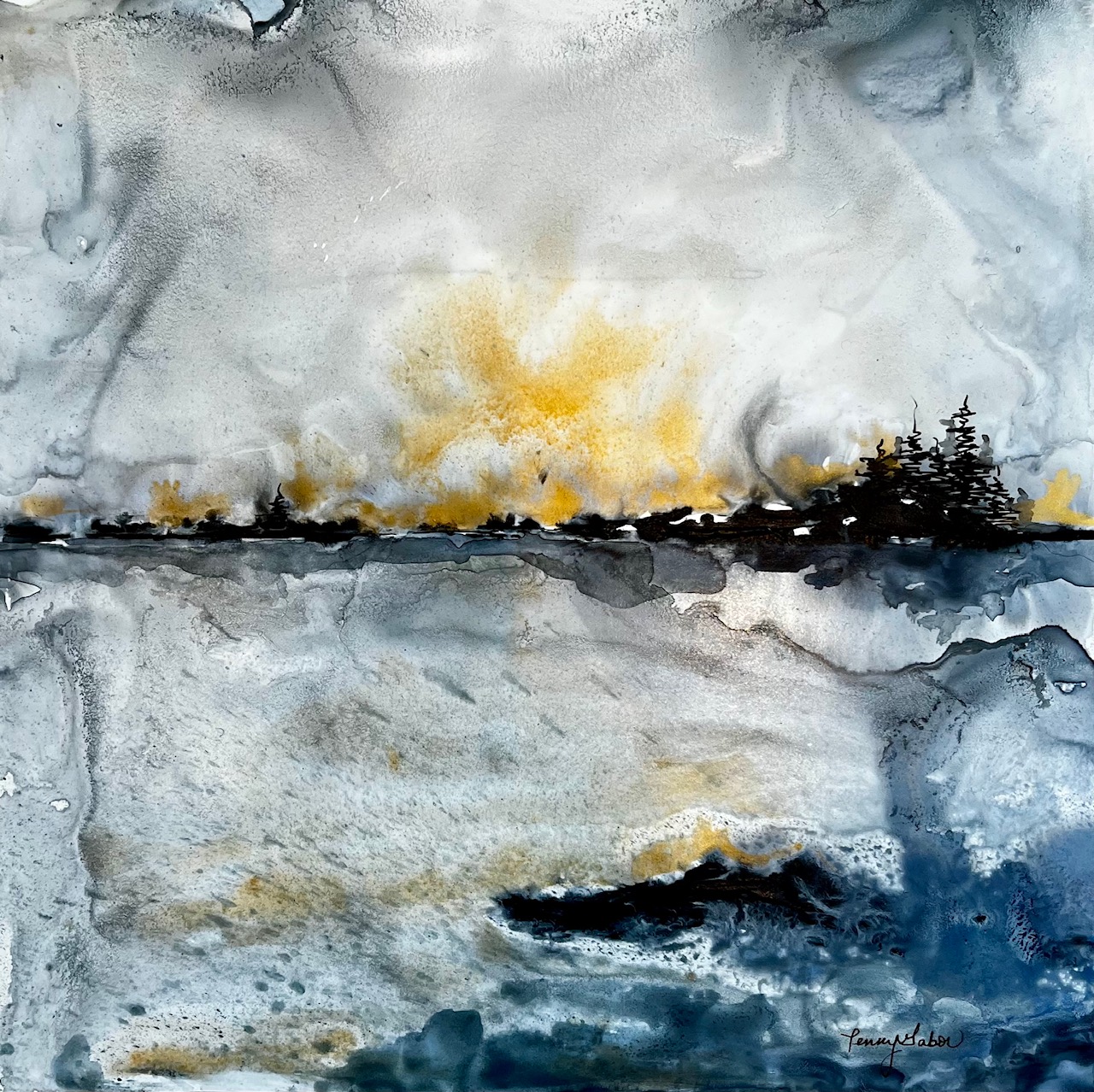 Days Made of Gold Series... Suspended in Deep Blue