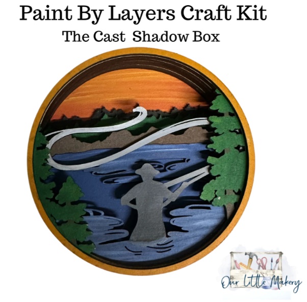 "The Cast" Paint By Layer Shadow Boxes