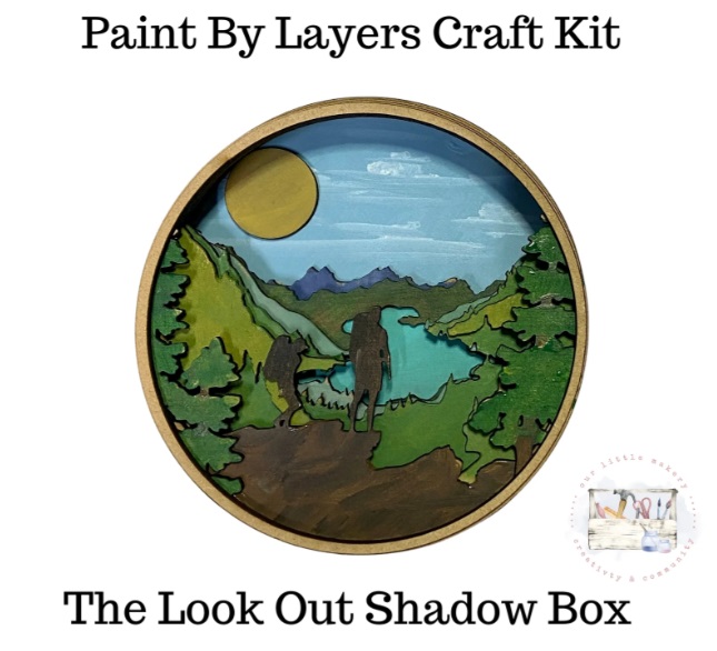 "The Lookout" Paint By Layer Shadow Boxes