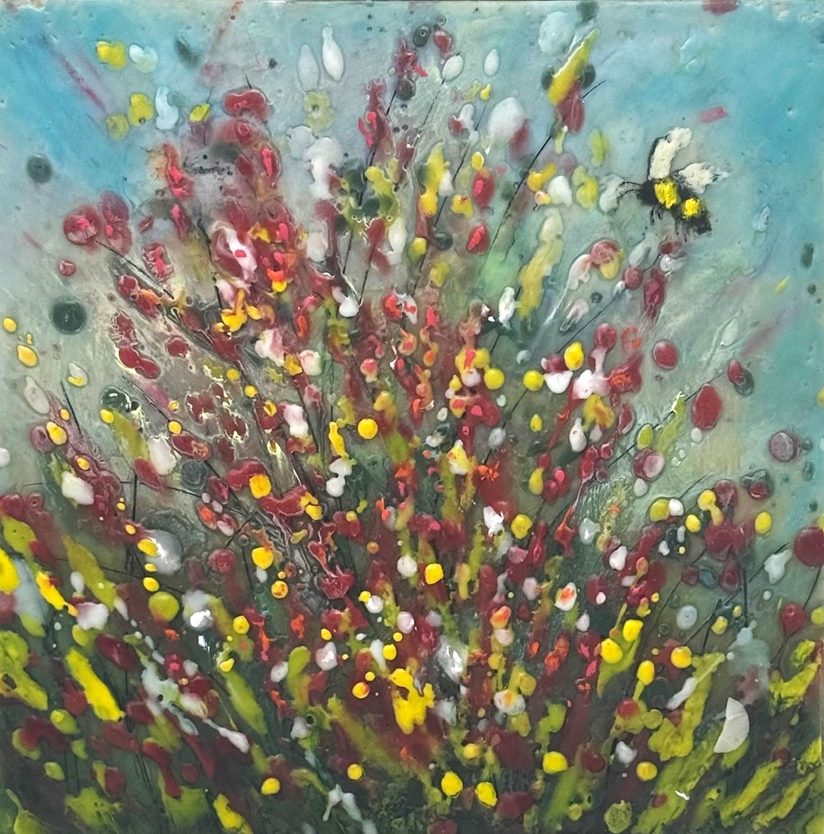 Poppies and Bees