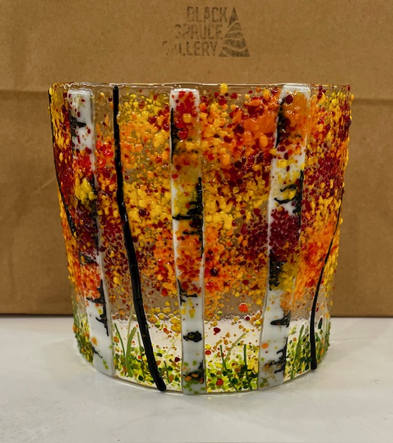 Birch Trees in Fall Curve