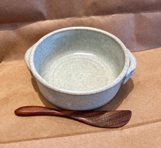 Brie Baker with Wooden Knife - large
