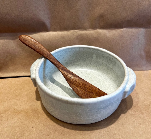 Brie Baker with Wooden Knife - small