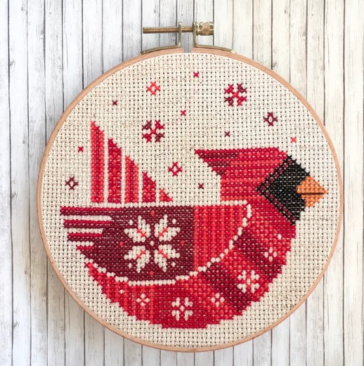 Festive Cardinal Printed Pattern