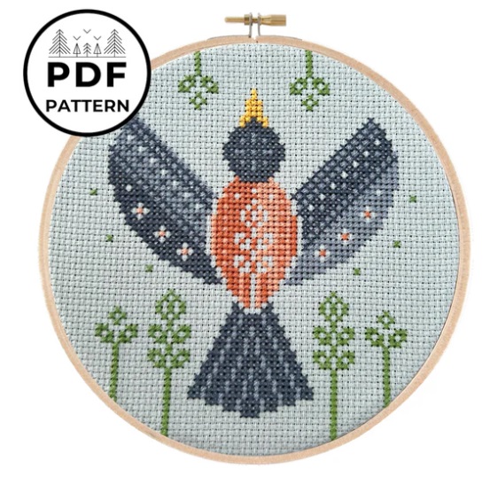 Spring Robin Printed Pattern
