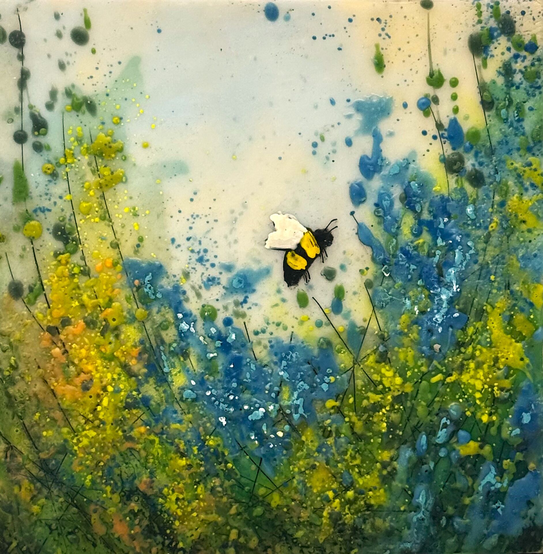 In the Blue Garden